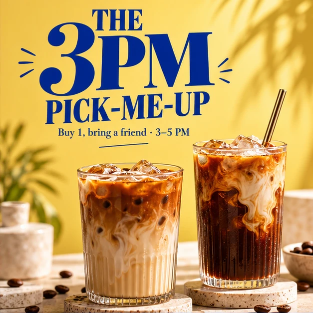 Afternoon promotion example